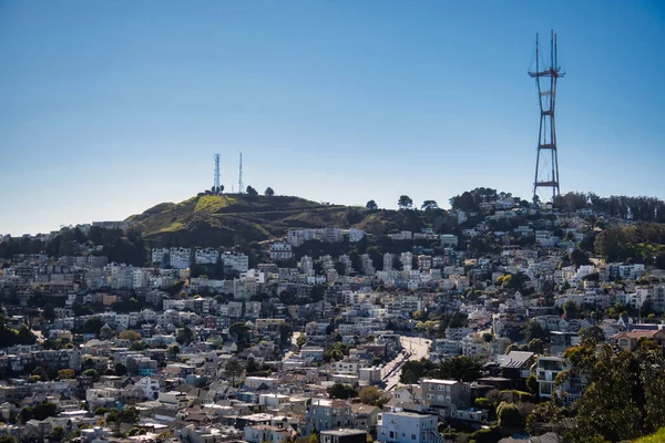 Сан Франциско Сша Лютого 2020 Типовий Ідилічний Вид Міста План — стокове фото