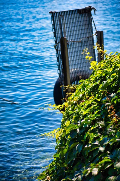 Montreux Švýcarsko Září 2020 Most Spojující Břeh Soukromé Molo Křišťálově — Stock fotografie