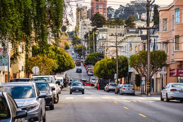 San Francisco Verenigde Staten Februari 2020 Een Typische Straat San — Stockfoto
