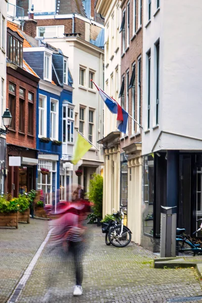 Den Haag Niederlande Oktober 2020 Eine Person Läuft Auf Einer — Stockfoto