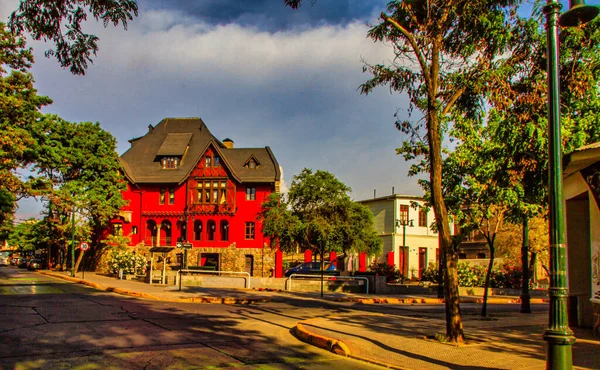 Santiago Chile Chile November 2014 Colorful Bavarian Looking Architectural Building — 图库照片