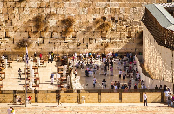 Jerusalem Israel November 2010 Viele Betende Menschen Berühmten Und Heiligen — Stockfoto