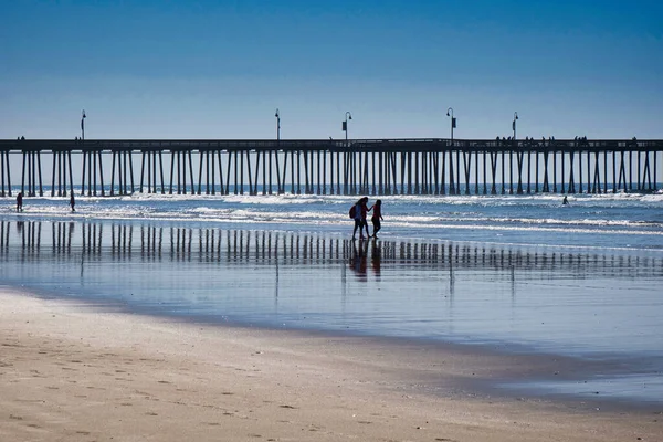Pismo Beach Ηνωμένες Πολιτείες Φεβρουαρίου 2020 Προβλήτα Και Παραλία Του — Φωτογραφία Αρχείου