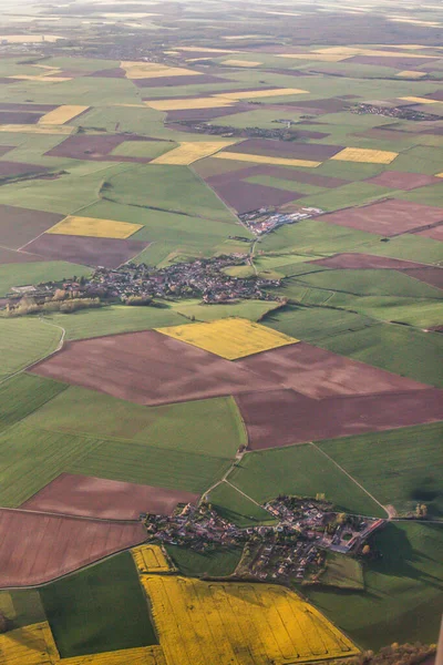 Paryż Francja Kwietnia 2012 Krajobraz Zbliżający Się Lotniska Paryżu Jest — Zdjęcie stockowe