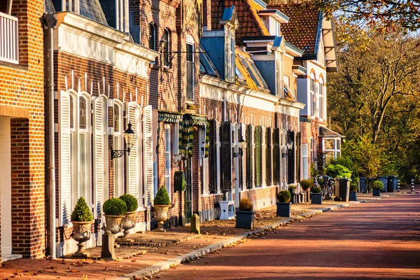 Wassenaar Nederländerna November 2020 Rad Typiska Holländska Hus Och Fasader — Stockfoto