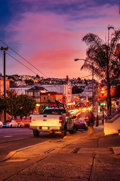 Car parked San Francisco castro district — стокове фото