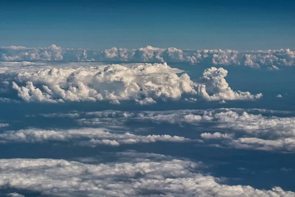 Bellegarde Francia Septiembre 2021 Campo Nubes Cielo Visible Desde Avión —  Fotos de Stock