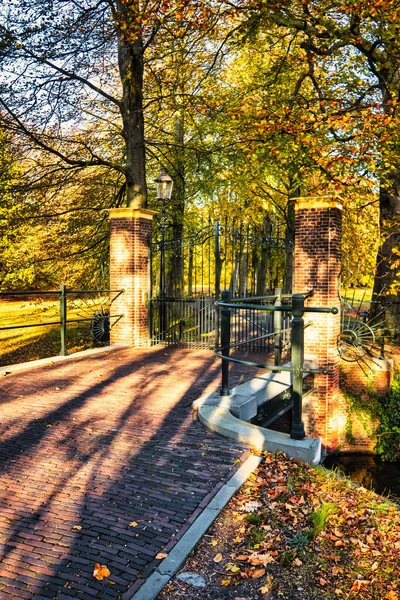 Wassenaar Pays Bas Novembre 2020 Portes Historiques Pont Longues Ombres — Photo