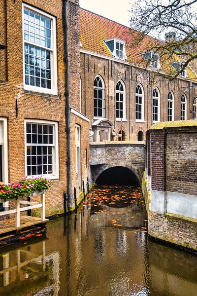 Gouda Pays Bas Novembre 2020 Fenêtres Vieilles Maisons Bâtiments Hollandais — Photo