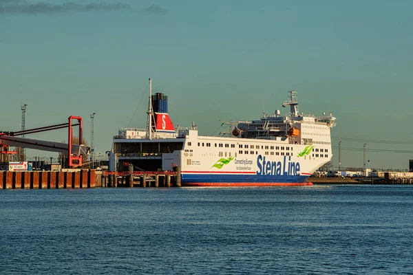 Ρότερνταμ Κάτω Χώρες Νοεμβρίου 2021 Φορτώνεται Πλοίο Της Γραμμής Stena — Φωτογραφία Αρχείου