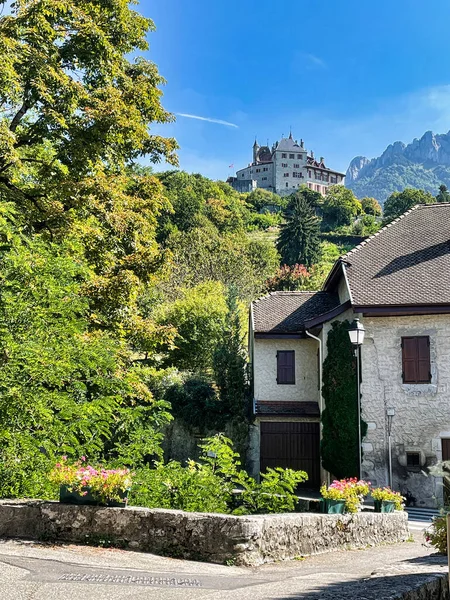 Menthon Saint Bernard France Septembre 2021 Célèbre Château Médiéval Français — Photo