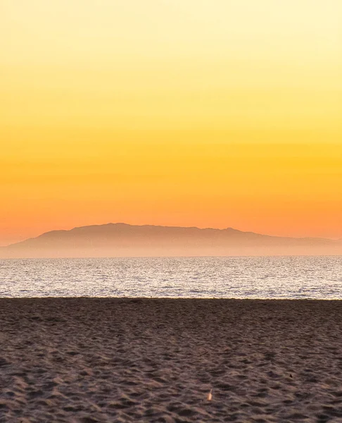 Ventura Estados Unidos Fevereiro Pôr Sol Idílico Sobre Oceano Pacífico — Fotografia de Stock