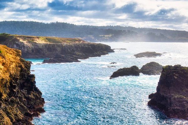 Mendocino United States February 2020 Majestic View Bay Cliffs Inlets — Stock Photo, Image