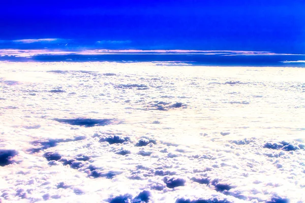 Peking Kina Juli 2010 Flygbild Ett Molndäck Högt Uppe Himlen — Stockfoto