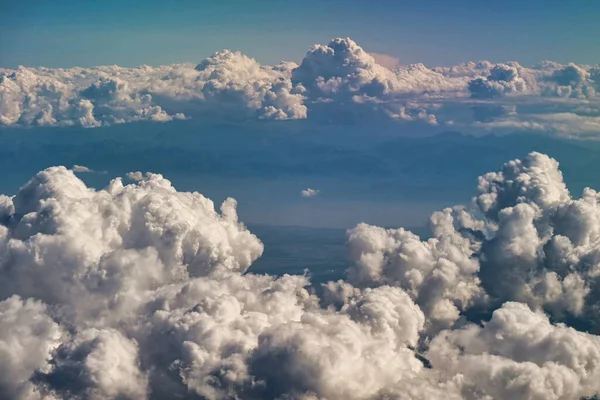 Bellegarde França Setembro 2021 Campo Nuvens Céu Visível Avião Que — Fotografia de Stock