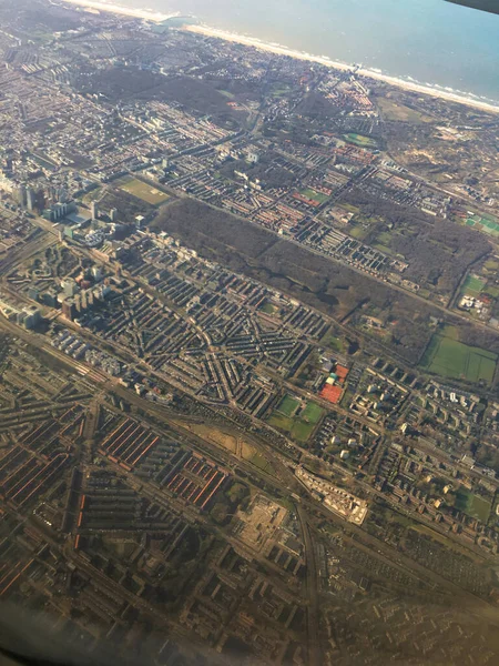 Aia Paesi Bassi Marzo 2019 Veduta Aerea Della Città Dell — Foto Stock