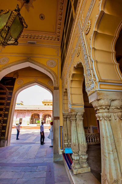 Jaipur Inde Septembre 2011 Partie Antérieure Hall Entrée Porte Palais — Photo