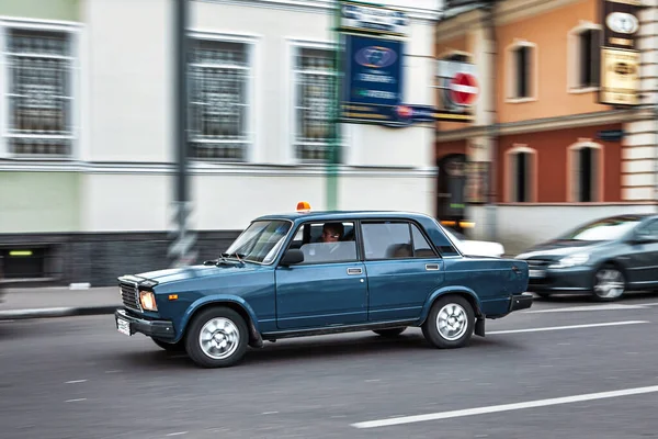Moscow Russia September 2010 State Official Drives Government Soviet Lada — Stock Photo, Image