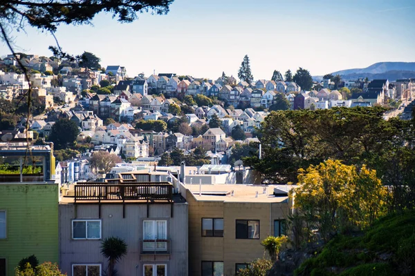 San Francisco Verenigde Staten Februari 2020 Typisch Idyllisch Uitzicht Stad — Stockfoto