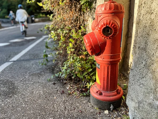 Menthon Saint Bernard France September 2021 Fire Hydrant Placed French — ストック写真
