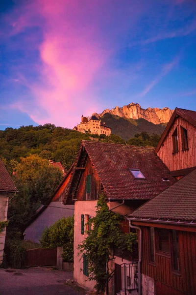 Menthon Saint Bernard France Juillet 2009 Village Des Mouling Avec — Photo