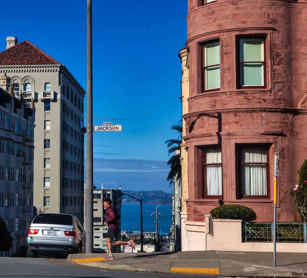 San Francisco United States January 2013 Jogging San Francisco Passing — Stock Photo, Image