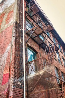 Vancouver, Kanada - 30 Ekim 2009: Tuğladan bir sanayi binası.