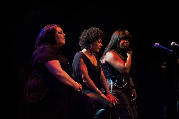 Hague Netherlands May 2009 Afro American Background Singers Women Action — Stock Photo, Image