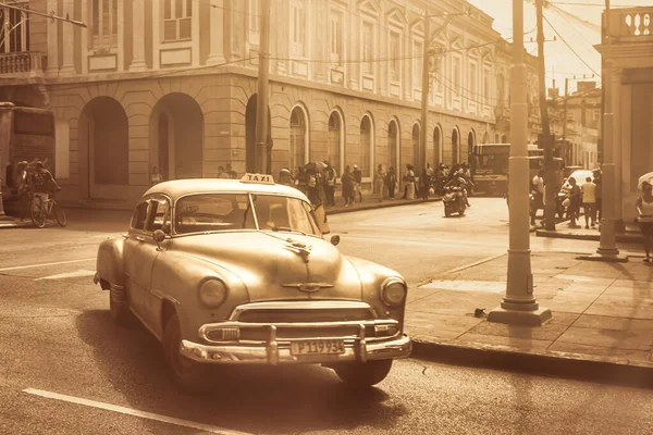 Cienfuegos Cuba July 2018 Nostalgic Classic Cars Streets Cienfuegos 50S — Stock Photo, Image