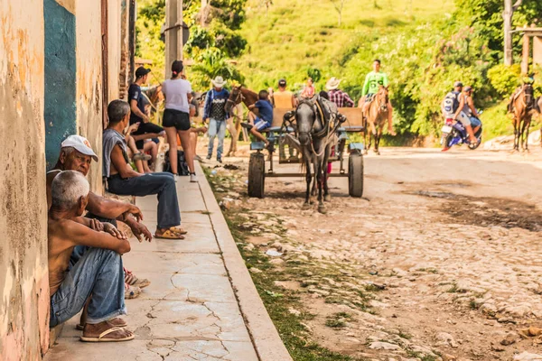 Trynidad Kuba Lipca 2018 Dawne Hiszpańskie Miasto Kolonialne Brukowanymi Kamienistymi — Zdjęcie stockowe