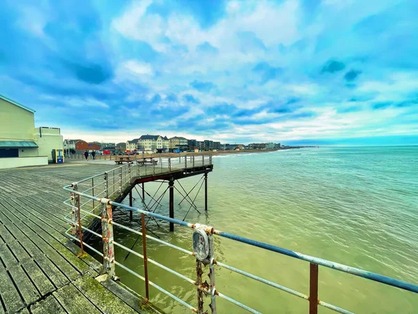 Bognor Regis United Kingdom March 2022 Wooden Pier English Seaside — 图库照片