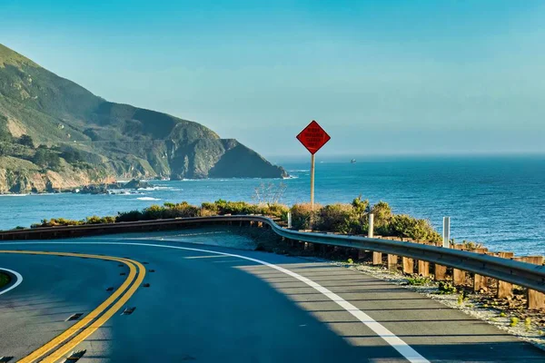 Big Sur Estados Unidos Fevereiro 2020 Impressionante Costa Californiana Oceano — Fotografia de Stock