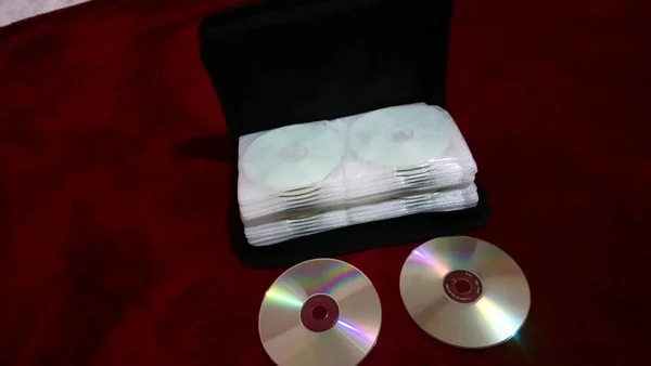 Compact Disc Cds Pasta Organizador Sua Coleção Será Organizada Segura — Fotografia de Stock
