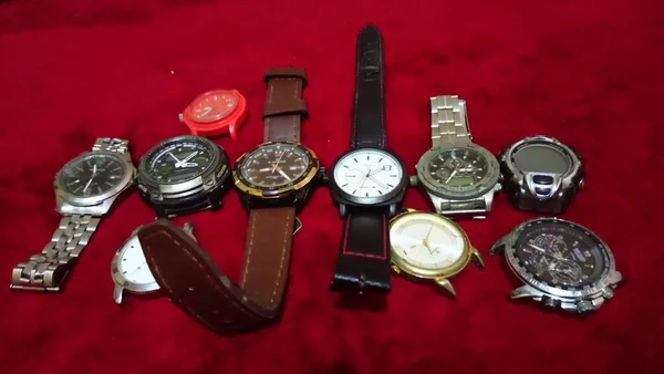 Old Watches Collection Each Its Style — Stock Photo, Image