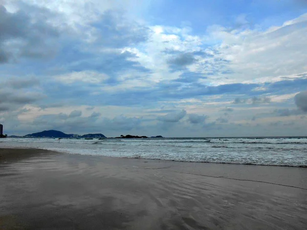 Beautiful Beach Pitangueiras Most Important Beach Guaruj Coast Paulo — Stock Photo, Image
