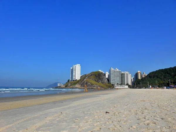 Vista Praia Das Pitangueiras Guarujá Costa São Paulo — Fotografia de Stock