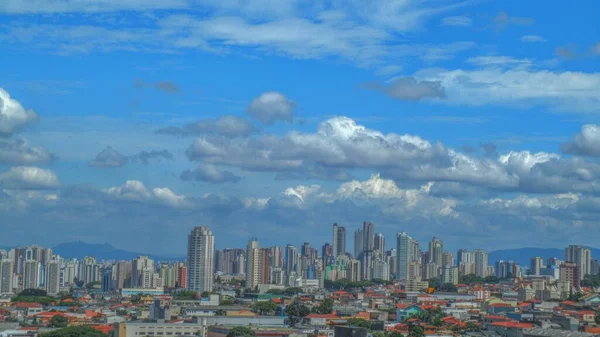 Nuvens Decoram Final Tarde Lado Leste São Paulo — Fotografia de Stock