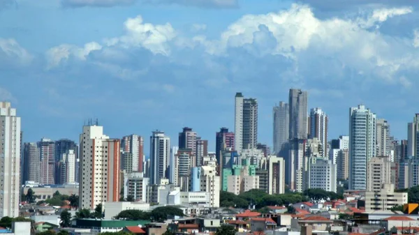 Felhők Díszítik Délután Végén Keleti Oldalán Sao Paulo — Stock Fotó
