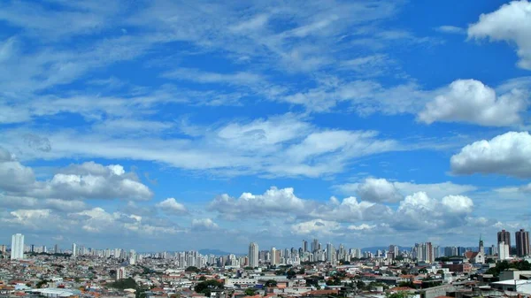 Nuvens Decoram Final Tarde Lado Leste São Paulo — Fotografia de Stock