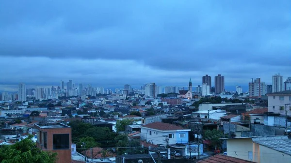 Bulutlar Sao Paulo Nun Doğu Yakasında Öğleden Sonrayı Süslüyor — Stok fotoğraf