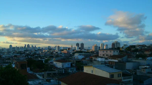 Clouds Decorate End Afternoon East Side Sao Paulo — Stock Photo, Image