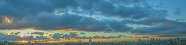 Clouds Decorate End Afternoon East Side Sao Paulo — Stock Photo, Image