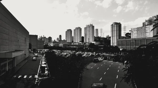 Vista Parque Estacionamento Shopping Mooca São Paulo — Fotografia de Stock