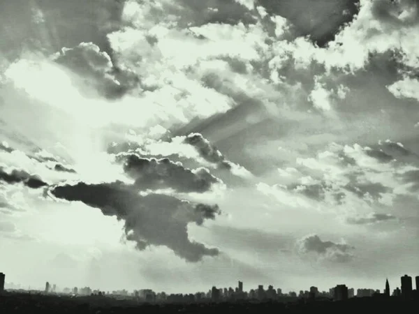 Himlen Skiner Eftermiddagen Närheten Sao Paulo — Stockfoto