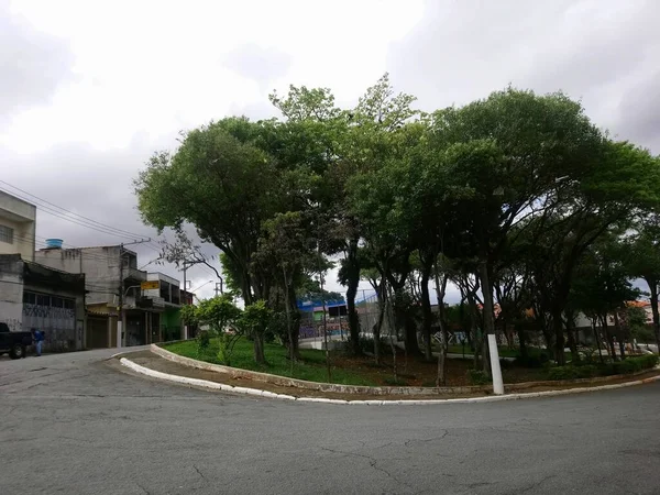 Hereny Costa Square Δίπλα Στο Rua Juiz Fora Στο Sapopemba — Φωτογραφία Αρχείου