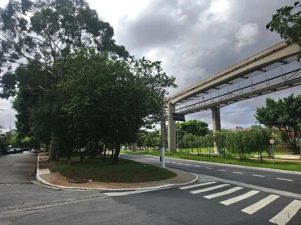 Utsikt Över Sao Paulo Monorail Regionen Camilo Haddad Station — Stockfoto