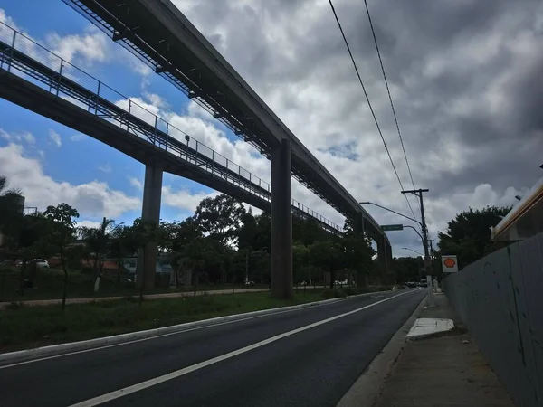 Blick Auf Die Hängebahn Von Sao Paulo Der Nähe Des — Stockfoto