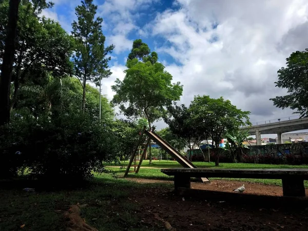 Monorail Square Professor Julio Scantimburgo Square Sebelah Stasiun Monorel Camilo — Stok Foto