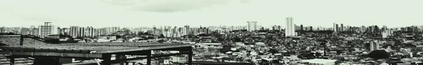 Sao Paulo Vila Formosa和Sapopemba东部一个街区的全景 — 图库照片