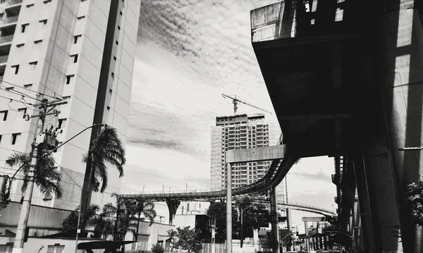 Então Paulo Monorail Bridges Avenue Professor Luiz Ignacio Anhaia Melo — Fotografia de Stock